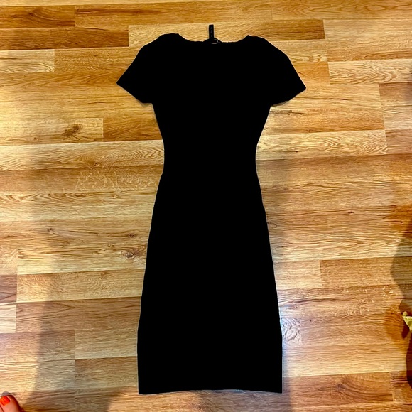 BCBG MAXAZRIA BLACK SPANDEX DRESS SIZE SMALL - Picture 2 of 5